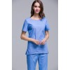 O.T DRESS SKY BLUE BLUE ROUND NECK FEMALE EXTRA LARGE